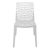 Hush stackable pakoworld pp chair in white color 41x53x80.5cm