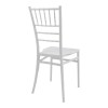 Tiffany Ι pakoworld pp chair in white shade 38.5x46.5x87cm