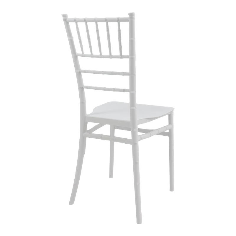 Tiffany Ι pakoworld pp chair in white shade 38.5x46.5x87cm