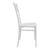 Tiffany Ι pakoworld pp chair in white shade 38.5x46.5x87cm