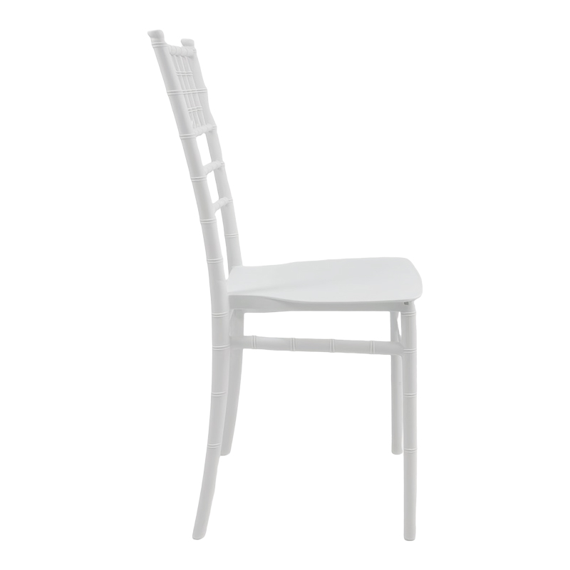 Tiffany Ι pakoworld pp chair in white shade 38.5x46.5x87cm
