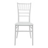 Tiffany Ι pakoworld pp chair in white shade 38.5x46.5x87cm