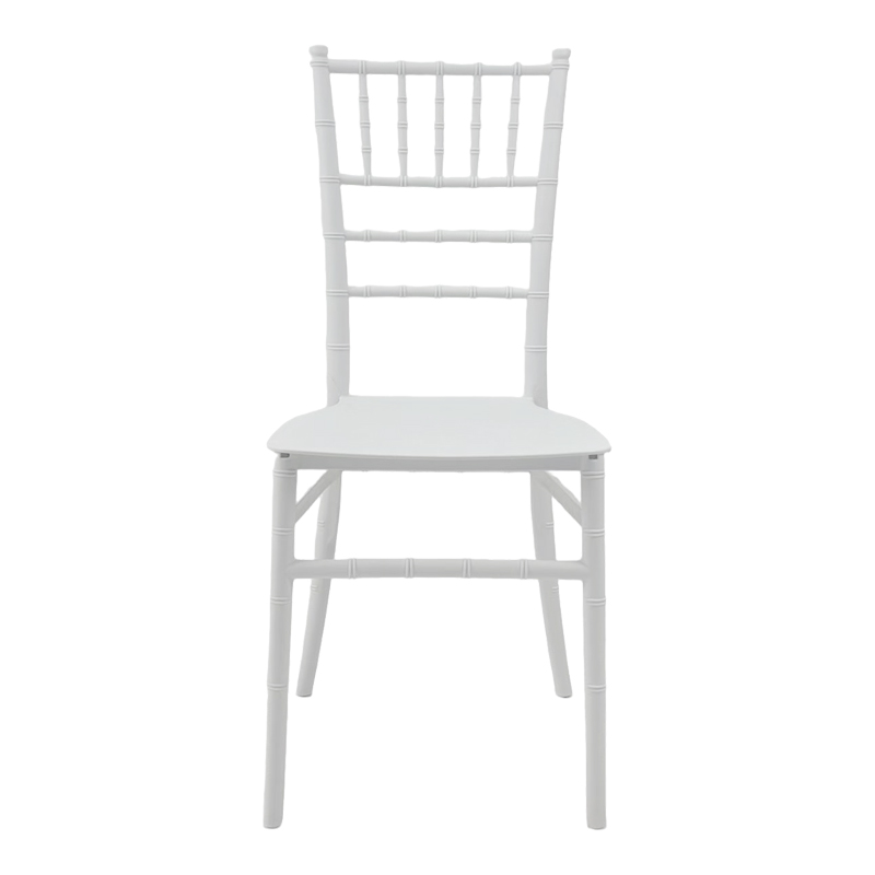 Tiffany Ι pakoworld pp chair in white shade 38.5x46.5x87cm