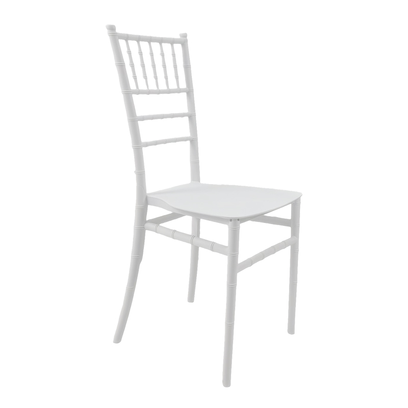 Tiffany Ι pakoworld pp chair in white shade 38.5x46.5x87cm