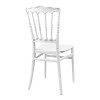 Καρέκλα Napoleon pakoworld pp λευκή 38,5x46,5x89εκ