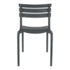 Καρέκλα Almea pakoworld στοιβαζόμενη pp ανθρακί 42.5x55.5x82εκ
