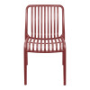 Καρέκλα Zoi pakoworld στοιβαζόμενη terracotta PP 49x58x80εκ