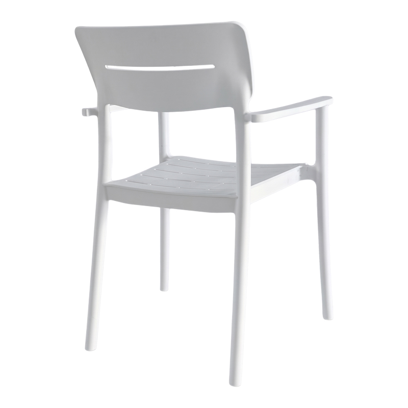Πολυθρόνα Pilma pakoworld λευκό PP 57x54x82εκ