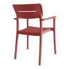 Πολυθρόνα Pilma pakoworld terracotta PP 57x54x82εκ