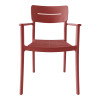 Πολυθρόνα Pilma pakoworld terracotta PP 57x54x82εκ