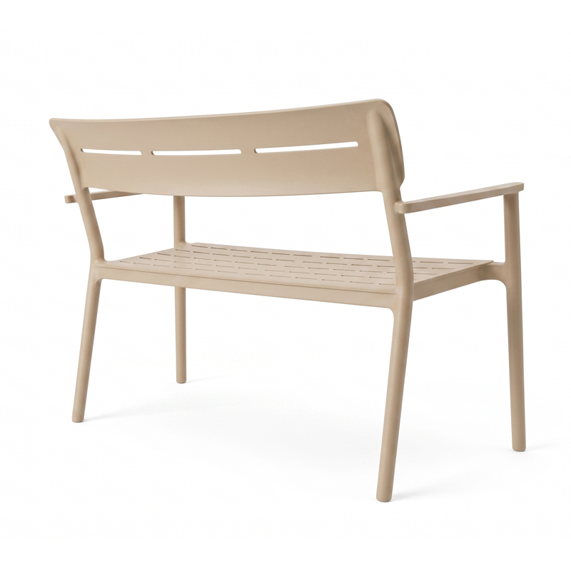 Παγκάκι διθέσιο Cadrin pakoworld cappuccino PP 117x60x83εκ