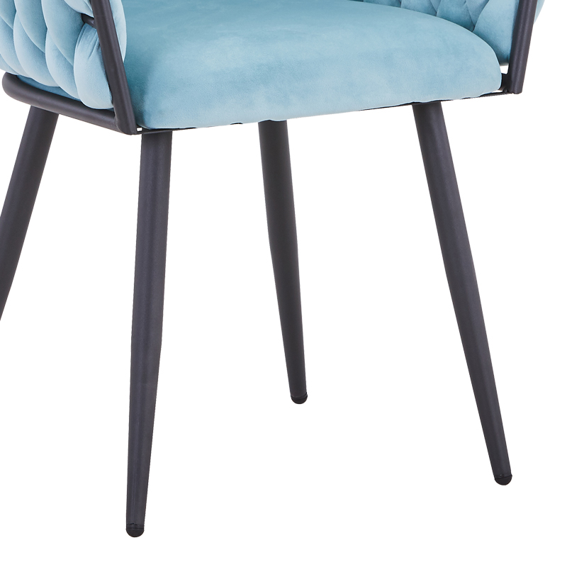 Vivian armchair pakoworld siel velvet-leg black metal 61x55x80cm Vivian armchair pakoworld siel velvet-leg black metal 61x55x80cm