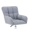 Givole pakoworld office chair in grey teddy fabric 55x50x76-86cm