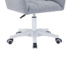 Givole pakoworld office chair in grey teddy fabric 55x50x76-86cm