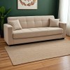 Vox pakoworld three-seater sofa-bed with storage cream fabric 214x82x83cm