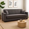 Three-seater sofa-bed with storage space Vox pakoworld anthracite fabric 214x82x83cm
