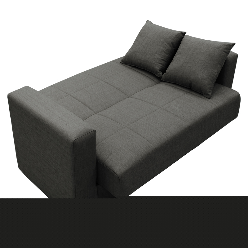 Sofa-bed with storage two-seater Vox pakoworld anthracite fabric 154x82x83cm Sofa-bed with storage two-seater Vox pakoworld anthracite fabric 154x82x83cm