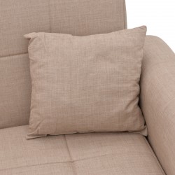 Sofa-bed with storage three-seater Lincoln pakoworld beige fabric 225x75x85cm Sofa-bed with storage three-seater Lincoln pakoworld beige fabric 225x75x85cm