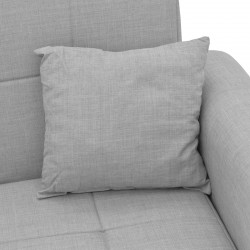 Lincoln three-seater sofa-bed with storage space pakoworld light gray fabric 225x75x85cm Lincoln three-seater sofa-bed with storage space pakoworld light gray fabric 225x75x85cm