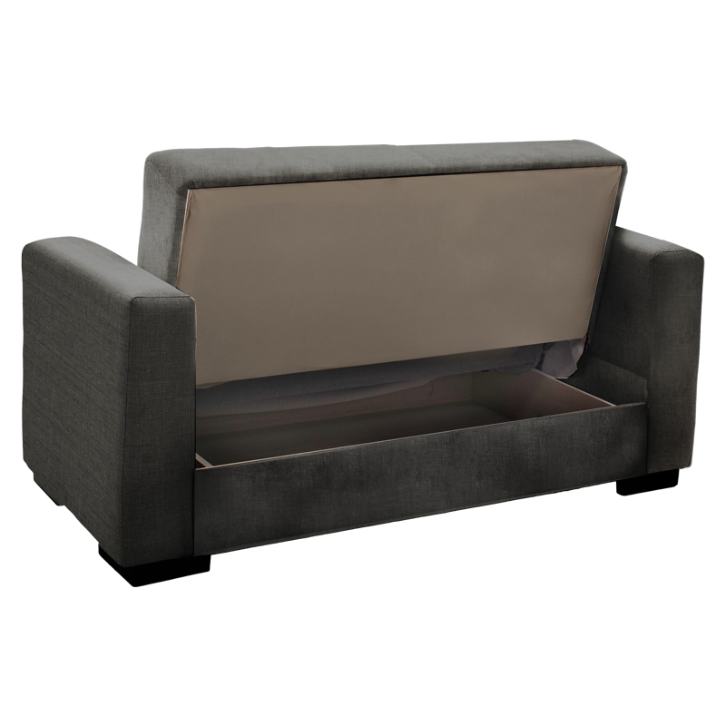 Living room set 2 pcs Vox pakoworld fabric in anthracite shade Living room set 2 pcs Vox pakoworld fabric in anthracite shade