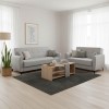 Living room set 2 pieces Lincoln pakoworld fabric in light gray shade