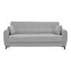 Living room set 2 pieces Lincoln pakoworld fabric in light gray shade