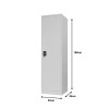 Koya pakoworld metal wardrobe-column in light gray color 50x45x180cm