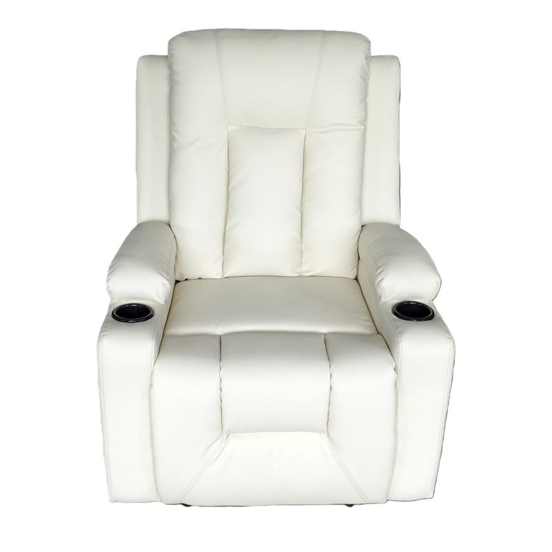 Πολυθρόνα relax Gessel pakoworld PU σε κρεμ απόχρωση 80x90x98εκ