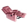 Relax armchair Gessel pakoworld velvet in dusty rose 80x90x98cm