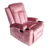 Relax armchair Gessel pakoworld velvet in dusty rose 80x90x98cm