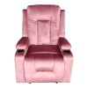 Relax armchair Gessel pakoworld velvet in dusty rose 80x90x98cm
