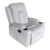 Relax armchair Gessel pakoworld fabric in grey-beige  80x90x98cm