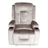 Relax armchair Gessel pakoworld velvet in grey shade 80x90x98cm