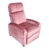 Relax armchair Norva pakoworld velvet in dusty rose shade 68.5x86x100cm