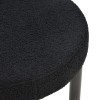 Καρέκλα Fenza pakoworld μαύρο μπουκλέ ύφασμα-πόδι ξύλο οξιάς σε μαύρη απόχρωση 60x54x75εκ