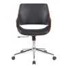 Setulo pakoworld office chair black pu-chrome base 53x61x79-89cm