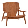 Πολυθρόνα Brazin pakoworld φυσικό teak ξύλο 67x76x78.5εκ