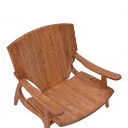 Armchair Brazin pakoworld natural teakwood 72x71x77cm Armchair Brazin pakoworld natural teakwood 72x71x77cm