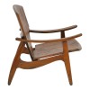 Πολυθρόνα Brazin pakoworld καρυδί teak ξύλο 72x71x77εκ