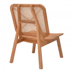 Armchair Viborg pakoworld natural teakwood-natural rattan 60x75x87cm Armchair Viborg pakoworld natural teakwood-natural rattan 60x75x87cm