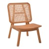 Armchair Viborg pakoworld natural teakwood-natural rattan 60x75x87cm