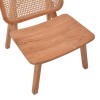 Armchair Viborg pakoworld natural teakwood-natural rattan 60x75x87cm