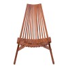 Πολυθρόνα Phoenox pakoworld πτυσσόμενη φυσικό teak ξύλο 65x90x87εκ