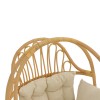 Hanging swing Jorg pakoworld natural rattan-cream cushion 80x59x105cm
