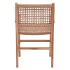 Sponze armchair pakoworld natural color teak wood skeleton and pe rope 54x60x86cm
