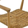 Denverone armchair pakoworld natural teak wood-straw 57x54x79cm