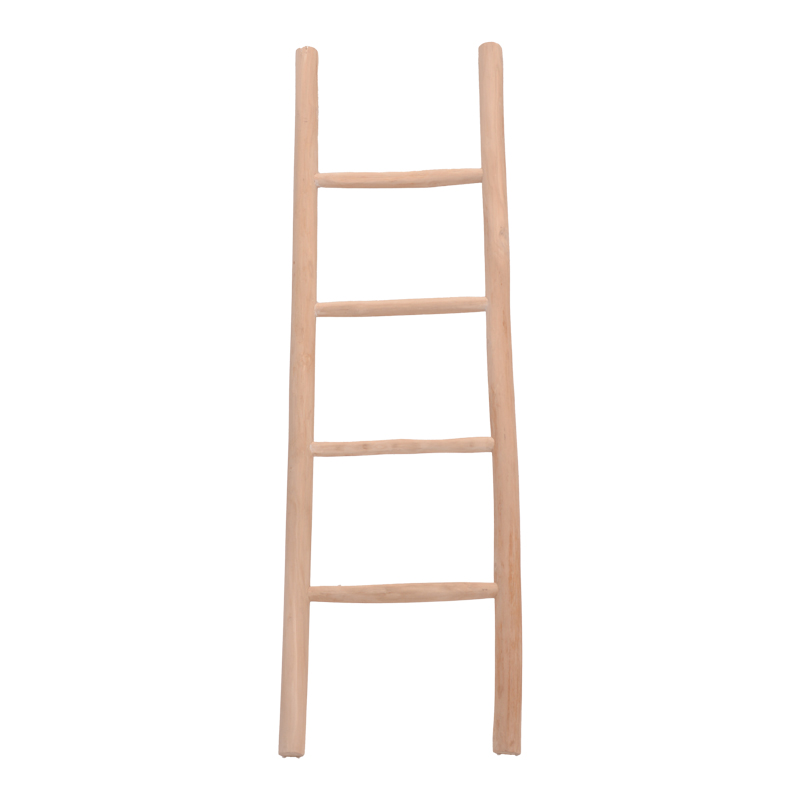 Morjeve pakoworld ladder natural color teak wood 45x6x150cm Morjeve pakoworld ladder natural color teak wood 45x6x150cm