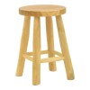 Sega stool pakoworld natural color teak wood D30x45cm