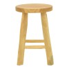 Sega stool pakoworld natural color teak wood D30x45cm
