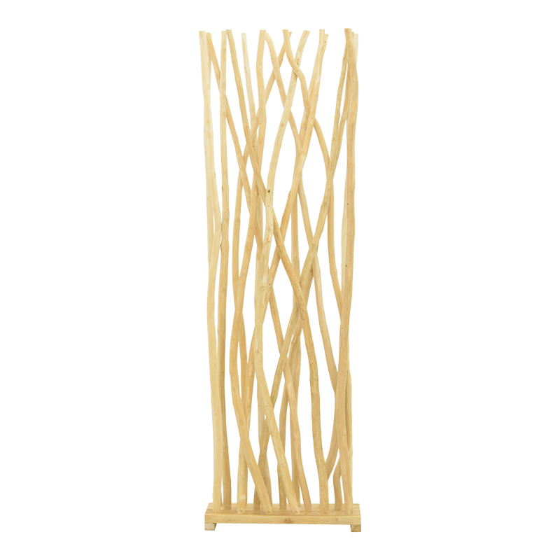 Διακοσμητικό δαπέδου Jati pakoworld teak ξύλο σε φυσική απόχρωση 60x20x190εκ